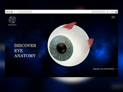Davinchi eye Clinic eye clinic graphic design web design