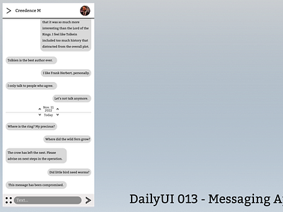 DailyUI 013 - Messaging App
