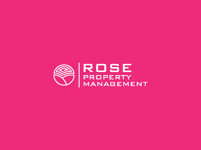 Rose Property Managemen Logo Concept abstract logo logo logomark minimalist logo modern logo real estate logo rose logo sophisticated logo