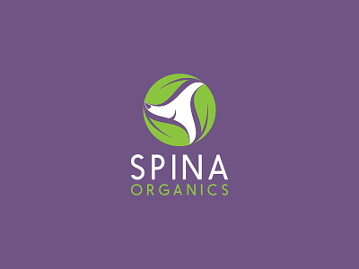 Spina Organics Logo Concept Dribble animals logo cute cute logo dog logo foliage grooming logo leaf leaf logo logo modern logo organics logo pet logo