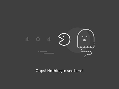404 ! 404 error found ghost not pacman