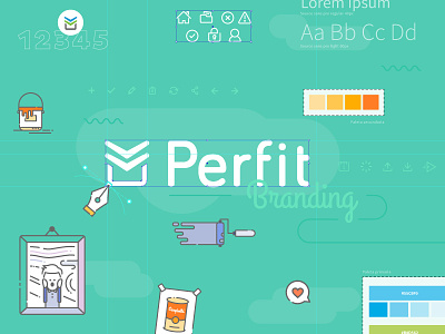 Perfit Branding branding email marketing logo