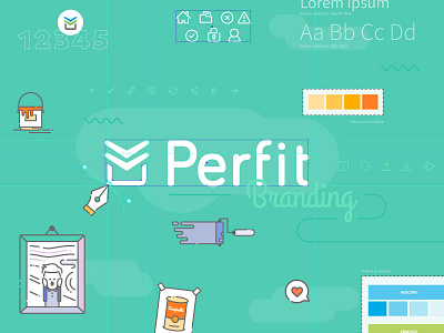 Perfit Branding branding email marketing logo