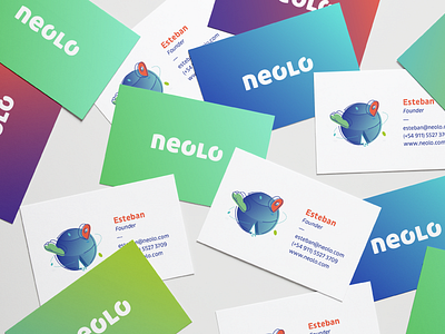 Neolo branding - business cards branding business cards identity illustration logo neolo