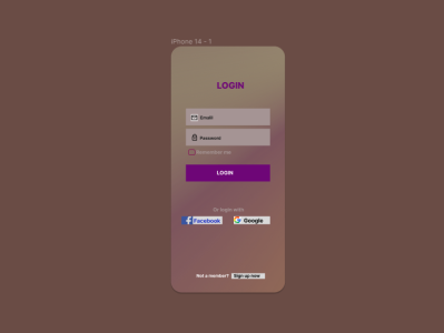 Login form