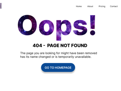 404 page