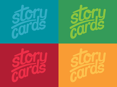 StoryCards logo branding lettering logo logotype script storycards