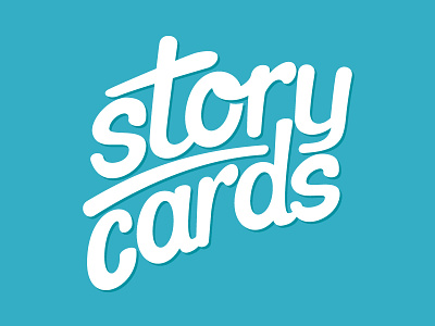 Storycards Logo branding lettering logo logotype script storycards