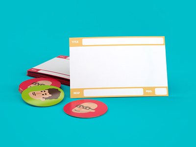 StoryCards product shot avatars illustration magnet product design storycards