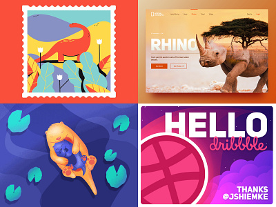 #Top4Shots 2d after affects animals animation animation 2d branding dribbble gif hello illustration loop motion graphics top4 typography ui ux website