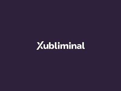 Xubliminal 2d after affects animation app branding flat gif icon identity liquid liquid animation liquid motion logo logo reveal loop mark motion graphics type type animation typography