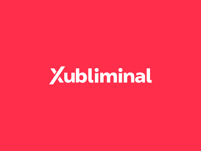 Xubliminal - Logo Reveal 2d after affects animation app branding gif icon identity intro video lettering liquid liquid motion logo logo concept logo reveal loop motion graphics opening typography