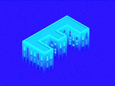 36 Days Of Type - E 2d 36 days of type 36days e building city flat illustration isometric isometry letter e night office roof typography vector windows
