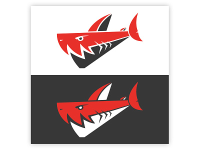 Shark logo design graphic design illustration logo vector