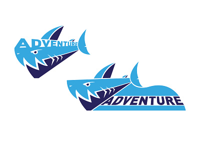 Shark logo design 2 design graphic design illustration logo typography vector