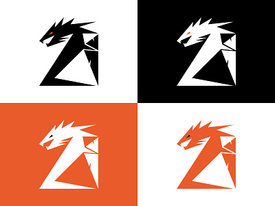 Dragon logo design variations