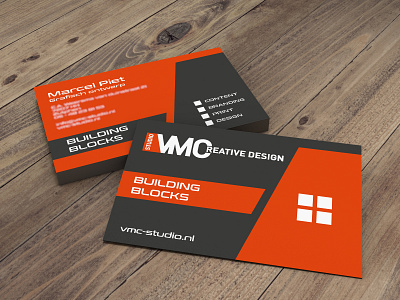 Business card VMC studio branding design graphic design illustration logo typography vector