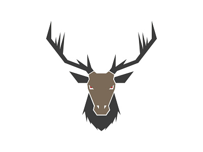 Reindeer logo design graphic design illustration logo vector