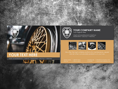 Postcard 4 template car company