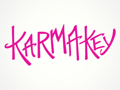 KarmaKey illustration logo typography