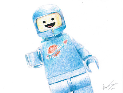 Lego Movie Space Guy artwork character drawing lego lego man lego movie