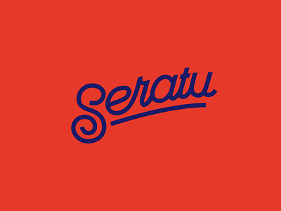 Seratu custom hand lettering hand type identity lettering logo logotype script type typography