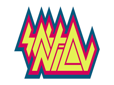 Sasha Nilov. Logo. Simple color version branding design identity logo logotype typogaphy лого логотип