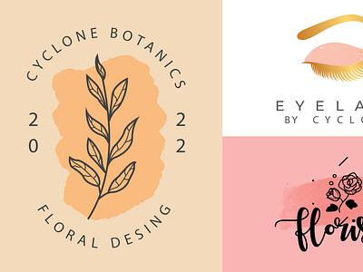 Botanical and feminine logo design