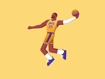 Lebron James - Purple and Gold character character design design illustration vector