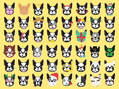 Bostomoji - Boston Terrier Emojis for iMessage boston terrier dogs emoji imessage stickers