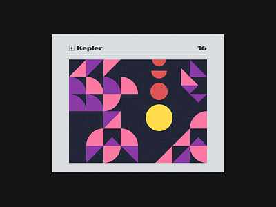 Pattern 16 geometric geometry illustration kepler planet science fiction vector weekly warm-up