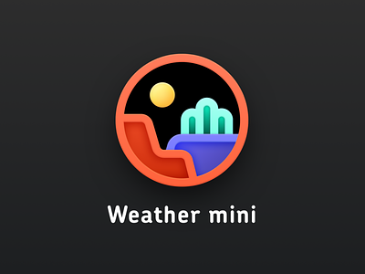 Weather mini badge icon illustration watchos weather weather mini