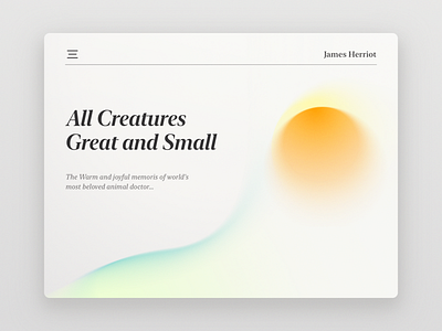 All Creatures Great and Small gradient design practice graphic design
