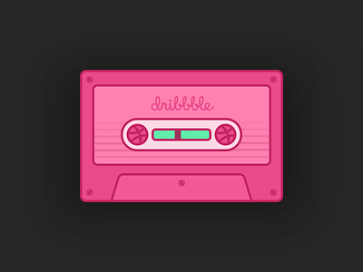 Dribbble Tape illustration vector