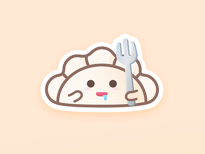 🤤 design dumplings icon illustration imessage stickers vector