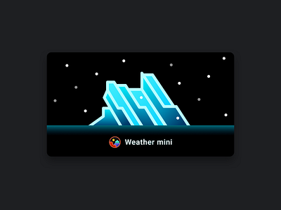 Weather mini - snow app apple watch glacier illustration national parks nps snow watchos weather