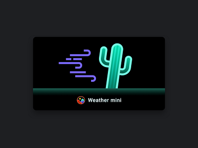 Weather mini - wind app apple watch illustration national parks nps saguaro weather weather mini wind