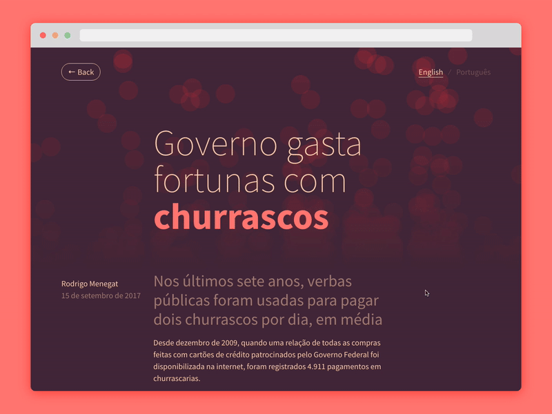 All the government barbecues – Website website article browser information graphics flames data visualization chart