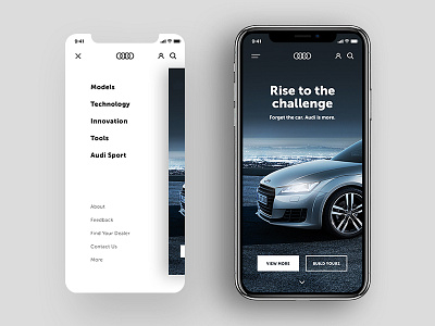 Audi mobile website audi redesign website