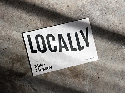 Introducing: Locally branding businesscard graphic design logo vector