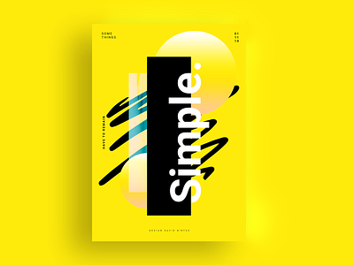 Simple Poster Artwork By David Birtas On Dribbble