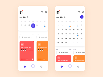 Event notes App by YanBin Tan on Dribbble
