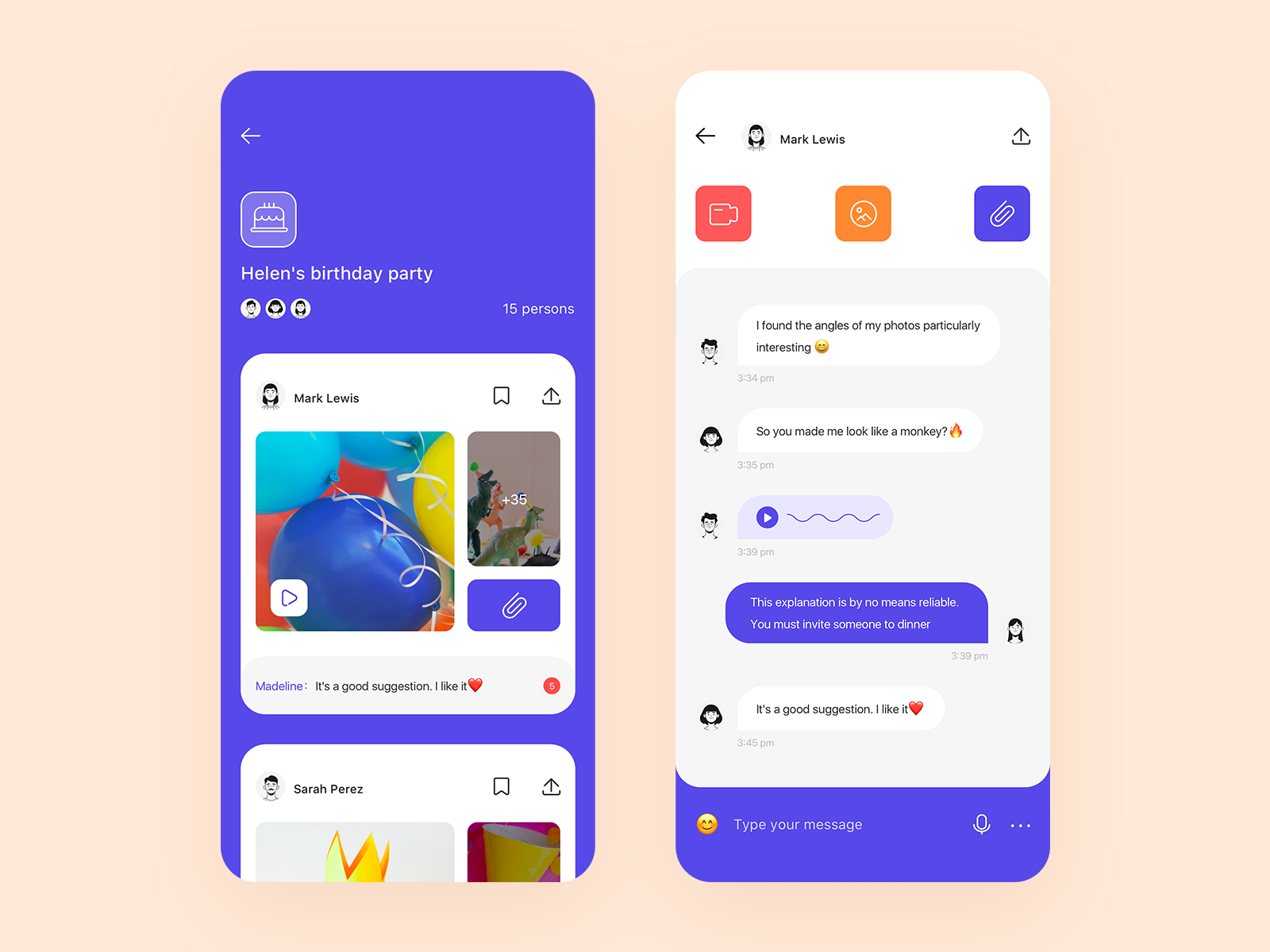 Event notes App by YanBin Tan on Dribbble