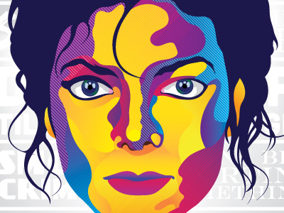 The King bombatt! bombatt! icons illustration micheal jackson rakshith ashok vivid