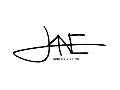 Jane Lee - Personal Logo branding design identity jane lee lettering logo logotype personal