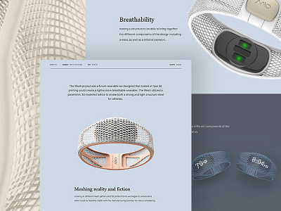 Mio Mesh design desktop interaction landing page portfolio product design ui ux web web design web page
