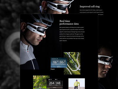 Recon Jet app cycling design desktop interaction landing page portfolio product running sport ui ux web web design web page