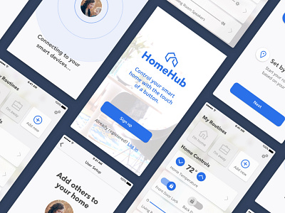 Smart Home iOS App - HomeHub home automation homehub ios ios app smart home smart home app