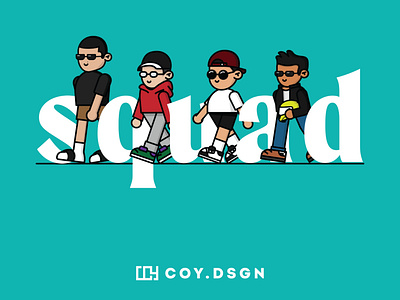 Squad. adobe branding design graphic design illustration illustrator logo ui ux vector