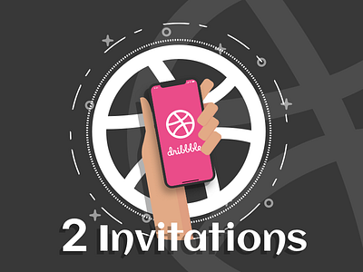 Dribbble Invites 2 app colour icon logo ui ux